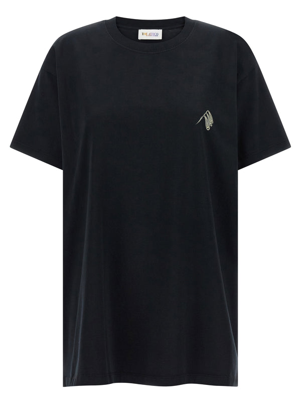 The Attico Il Primo Bagno T Shirt For Women Luxe 100 Percent Cotton Dual Front Back Prints Versatile Top