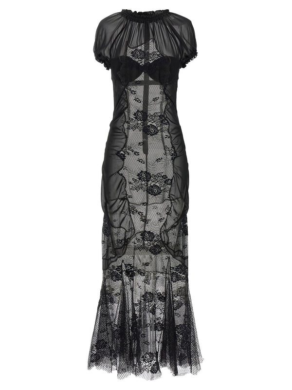 The Attico Lace Tulle Dress