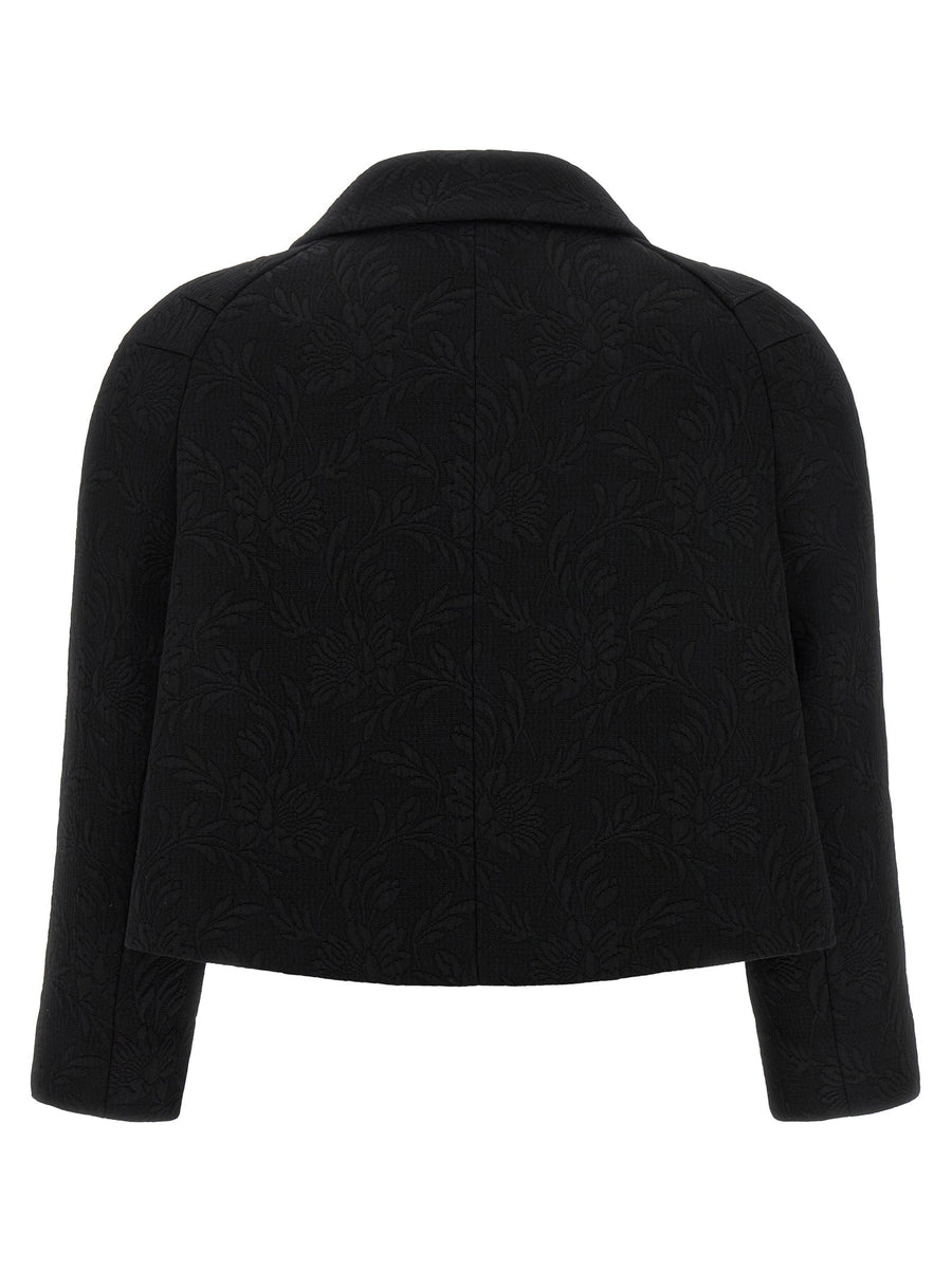 Dries Van Noten Vipa Blazer Black Viscose Cotton Blend
