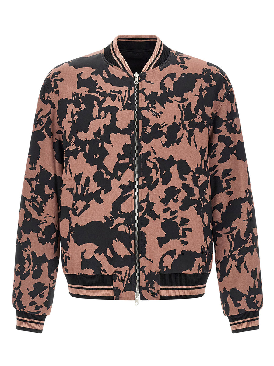 Dries Van Noten Volker Reversible Bomber Jacket for Men Multicolor Satin Dual Looks