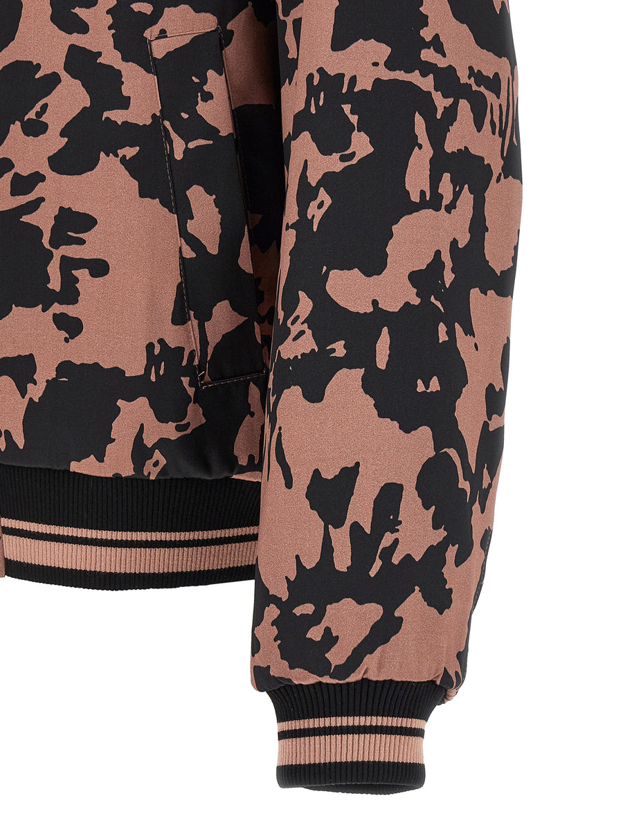 Dries Van Noten Volker Reversible Bomber Jacket for Men Multicolor Satin Dual Looks