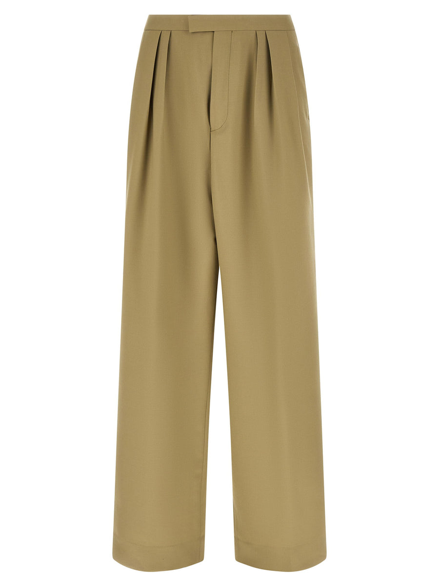 Dries Van Noten Preaches Bis Pants Pleated Wide Leg Luxury Wool Mohair Trousers For Modern Men