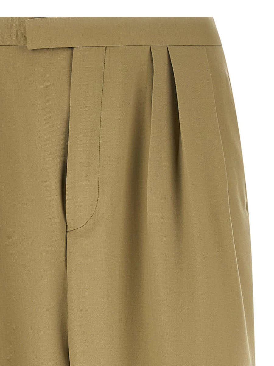 Dries Van Noten Preaches Bis Pants Pleated Wide Leg Luxury Wool Mohair Trousers For Modern Men