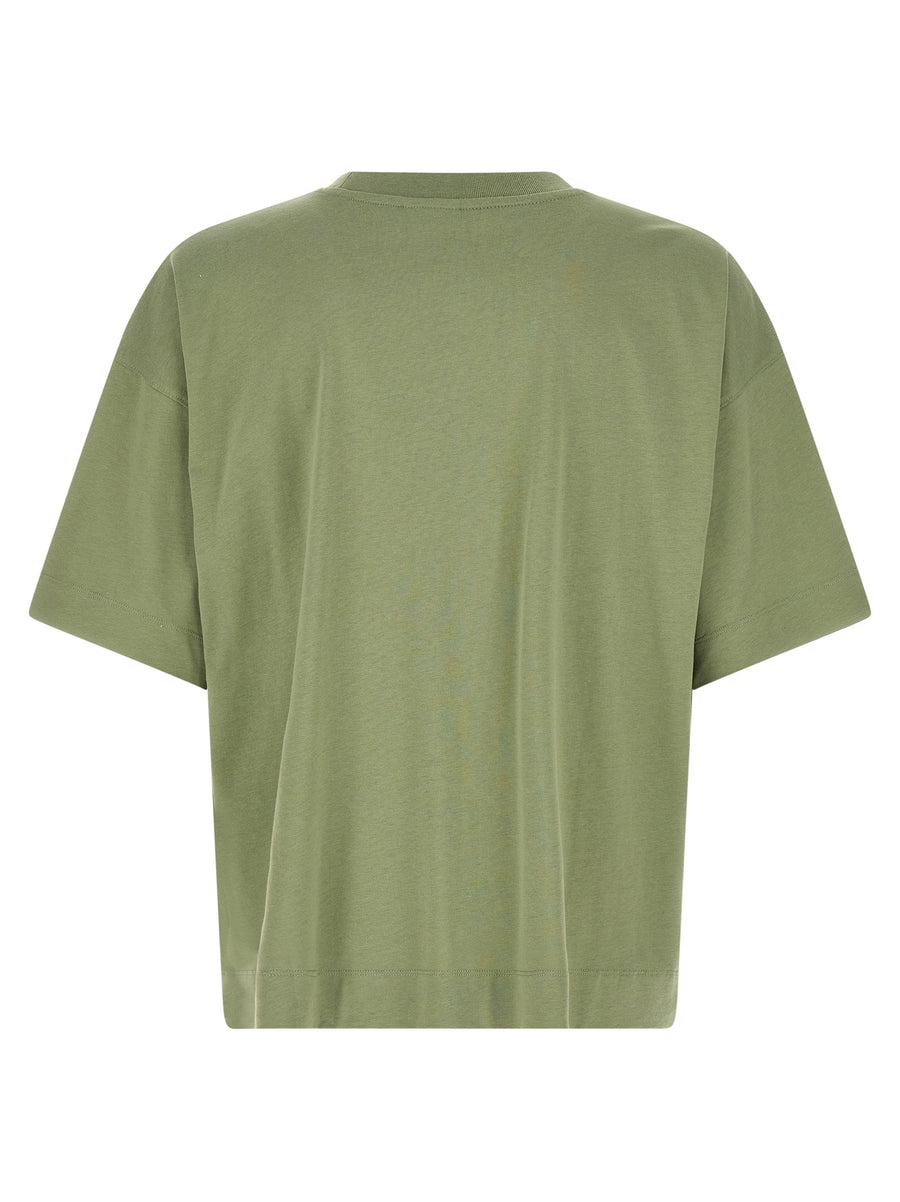 Dries Van Noten Heno T Shirt Oversized Green 100 Percent Cotton Premium Men Casual Topwear
