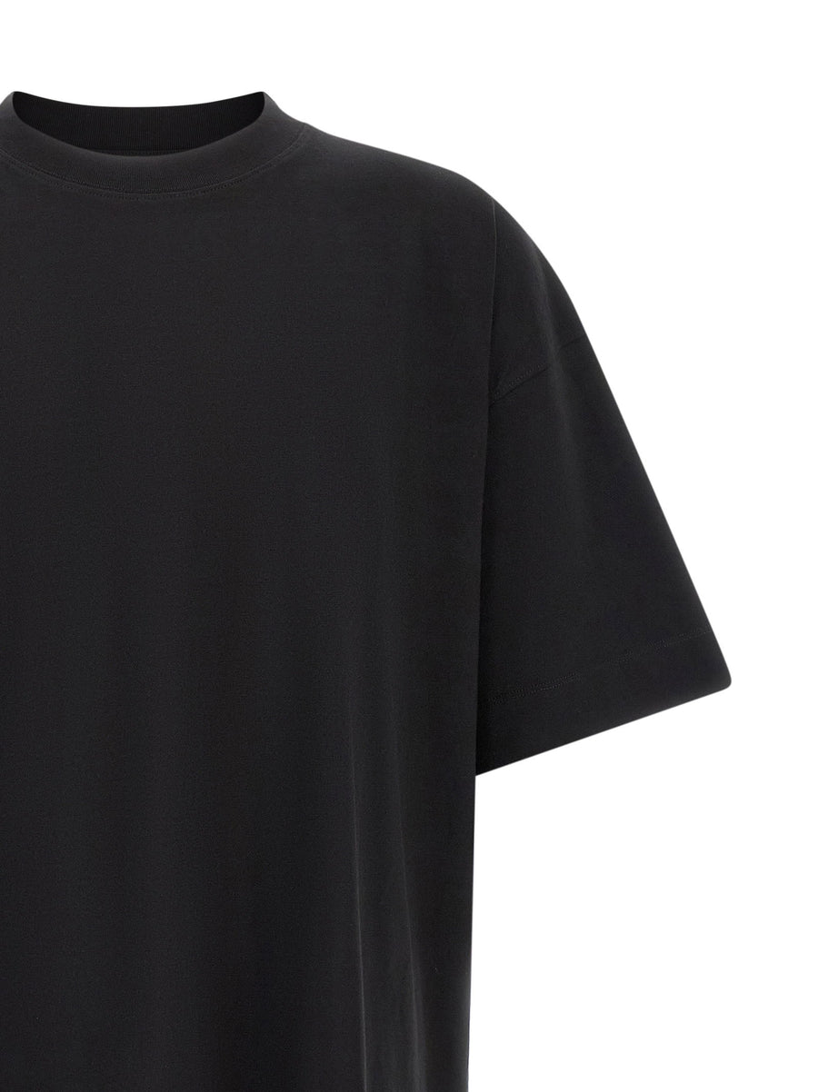 Dries Van Noten Heno T Shirt Black 100 Percent Cotton Crew Neck Relaxed Fit Luxury For Men