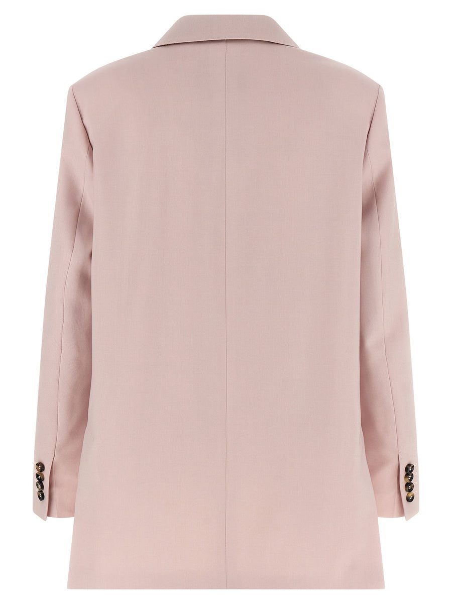 Max Mara Mxmombrosa Double Breasted Blazer Pink For Modern Women With Refined Tailoring