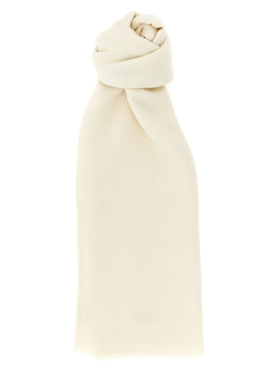 Max Mara Mxapalmeti Stole Wool Silk Blend Beige Timeless Luxury for Women All Season Warmth