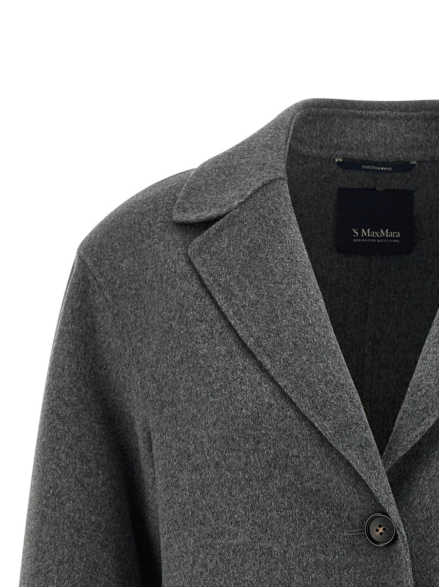 Max Mara Smmelfi Wool Blazer For Women Luxury Tailored Virgin Wool Unlined Pockets Office