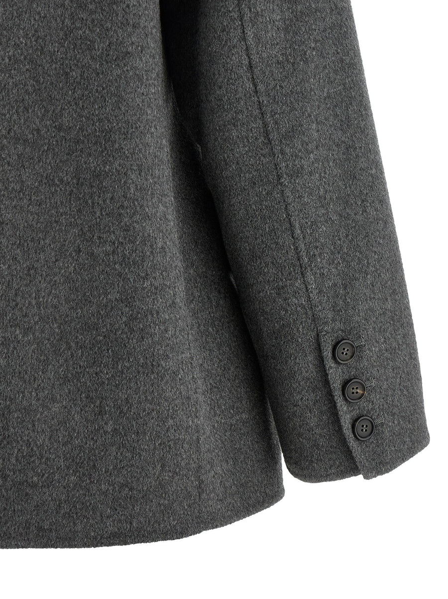 Max Mara Smmelfi Wool Blazer For Women Luxury Tailored Virgin Wool Unlined Pockets Office