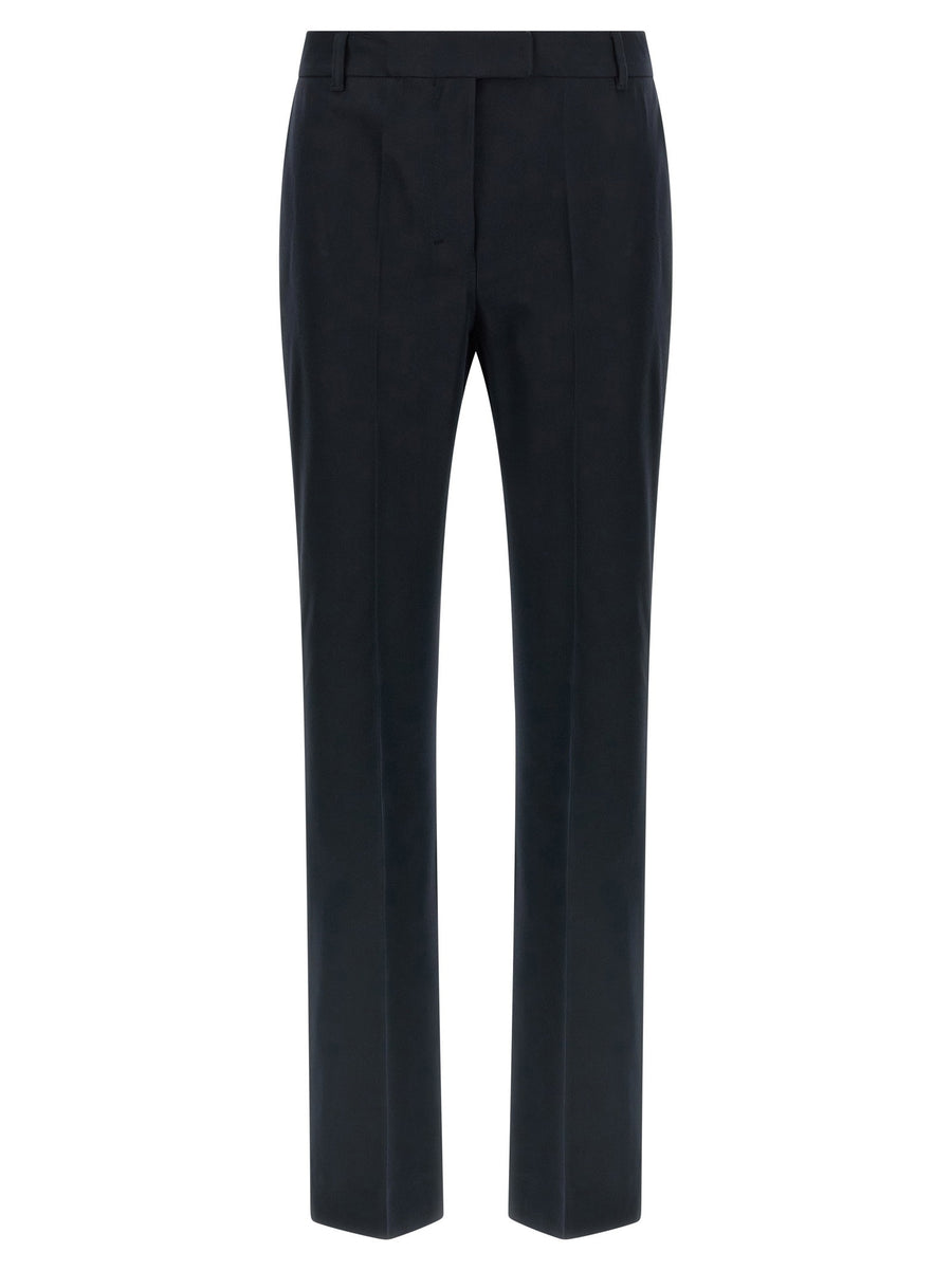 Max Mara Smmfatina Cropped Trousers for Women Stretch Cotton Viscose Blend Tailored Silhouette