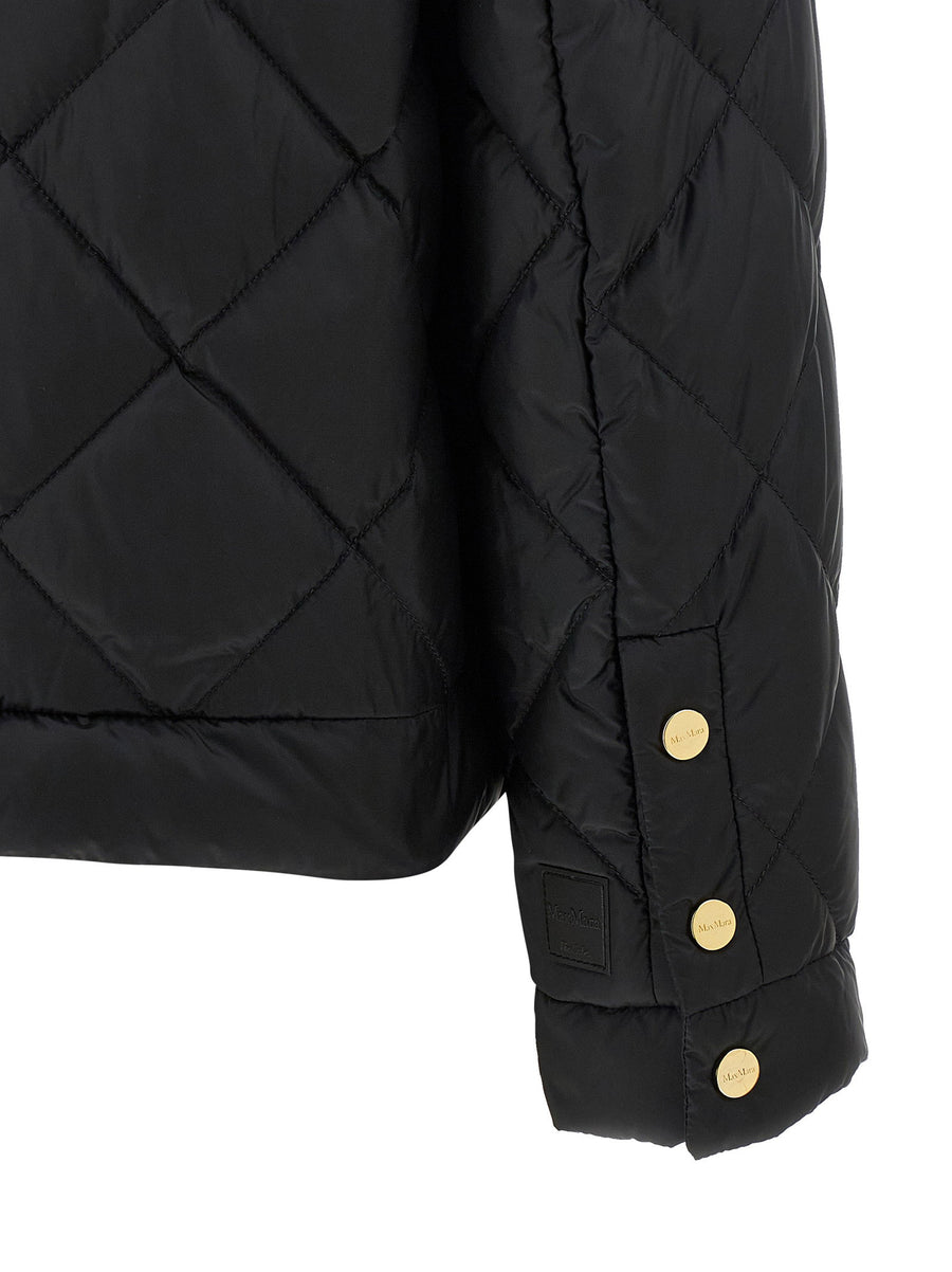 Max Mara The Cube Mtcsofta Jacket Iridescent Antidrip Canvas Down Quilted For Women Premium Luxury Outerwear