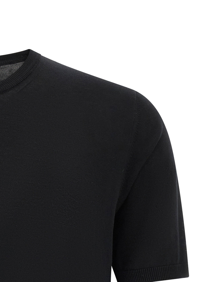 Roberto Collina Cotton Sweater For Men Lightweight Breathable Crew Neck Knit Timeless Everyday Essential