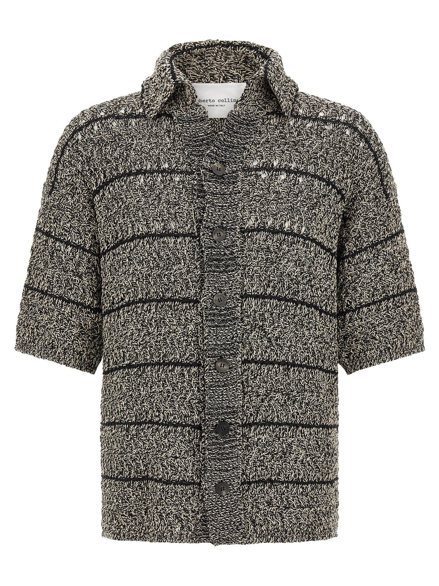 Roberto Collina Mouliné Insert Cardigan