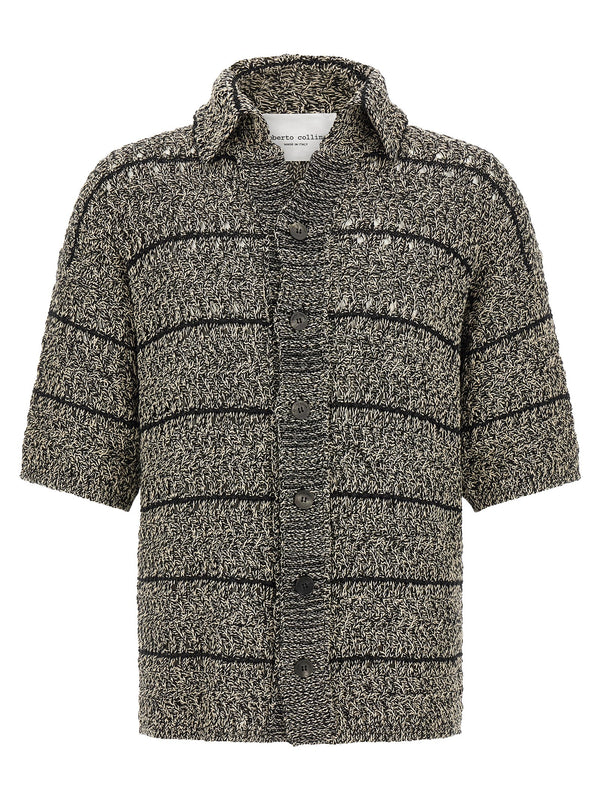 Roberto Collina Mouliné Insert Cardigan