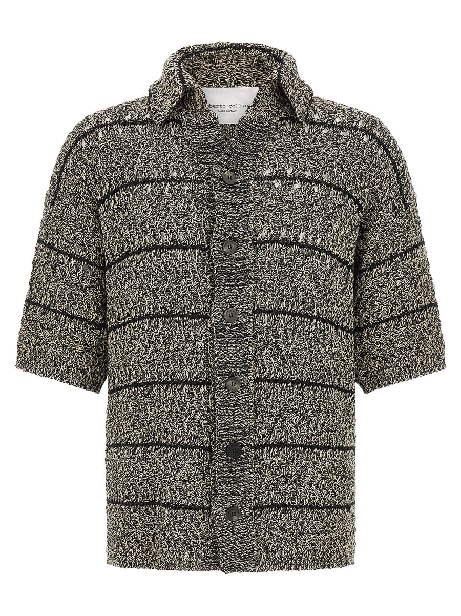 Roberto Collina Mouliné Insert Cardigan