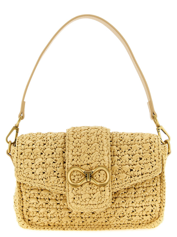Twin Set Raffia Crossbody Bag