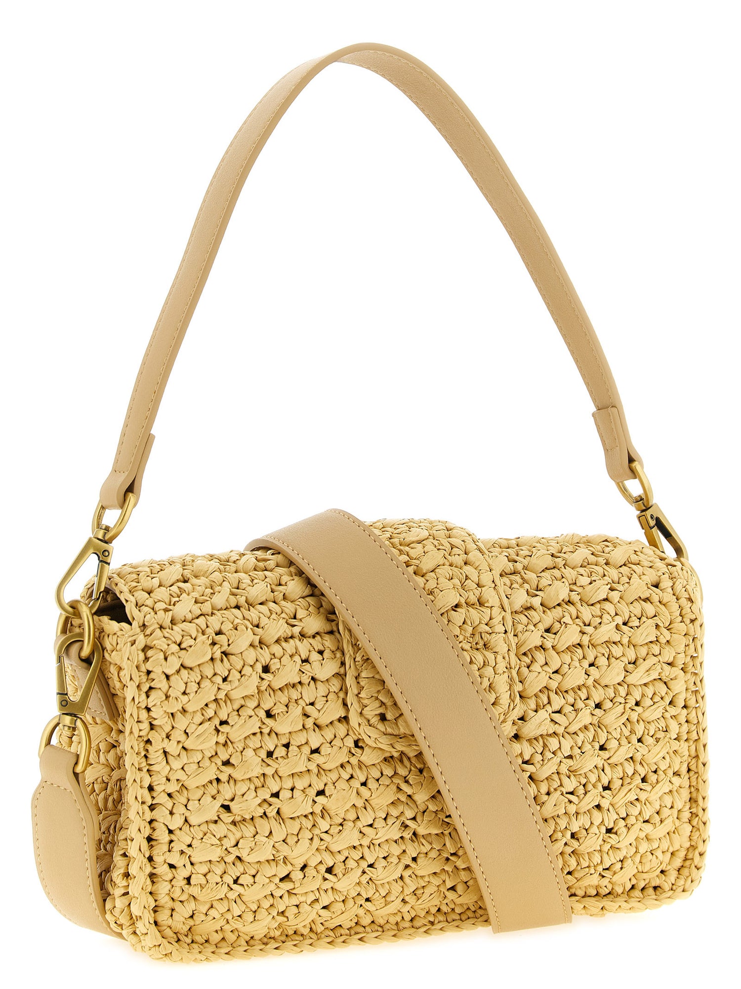 Twin Set Raffia Crossbody Bag