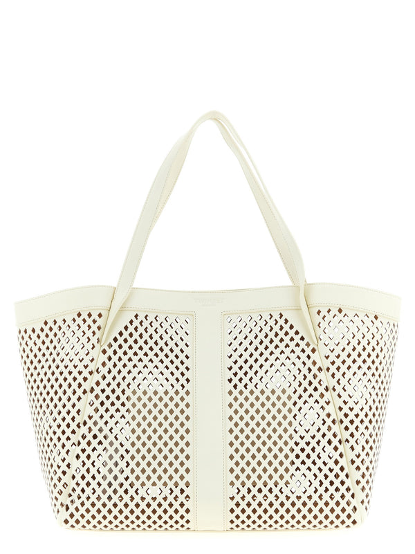 Twin Set Openwork Leather Shopping Bag
