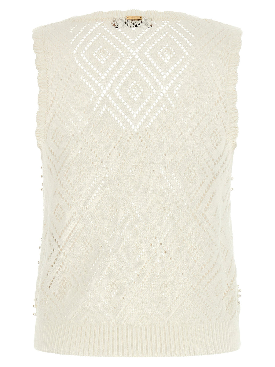 Twin Set Pearl Top