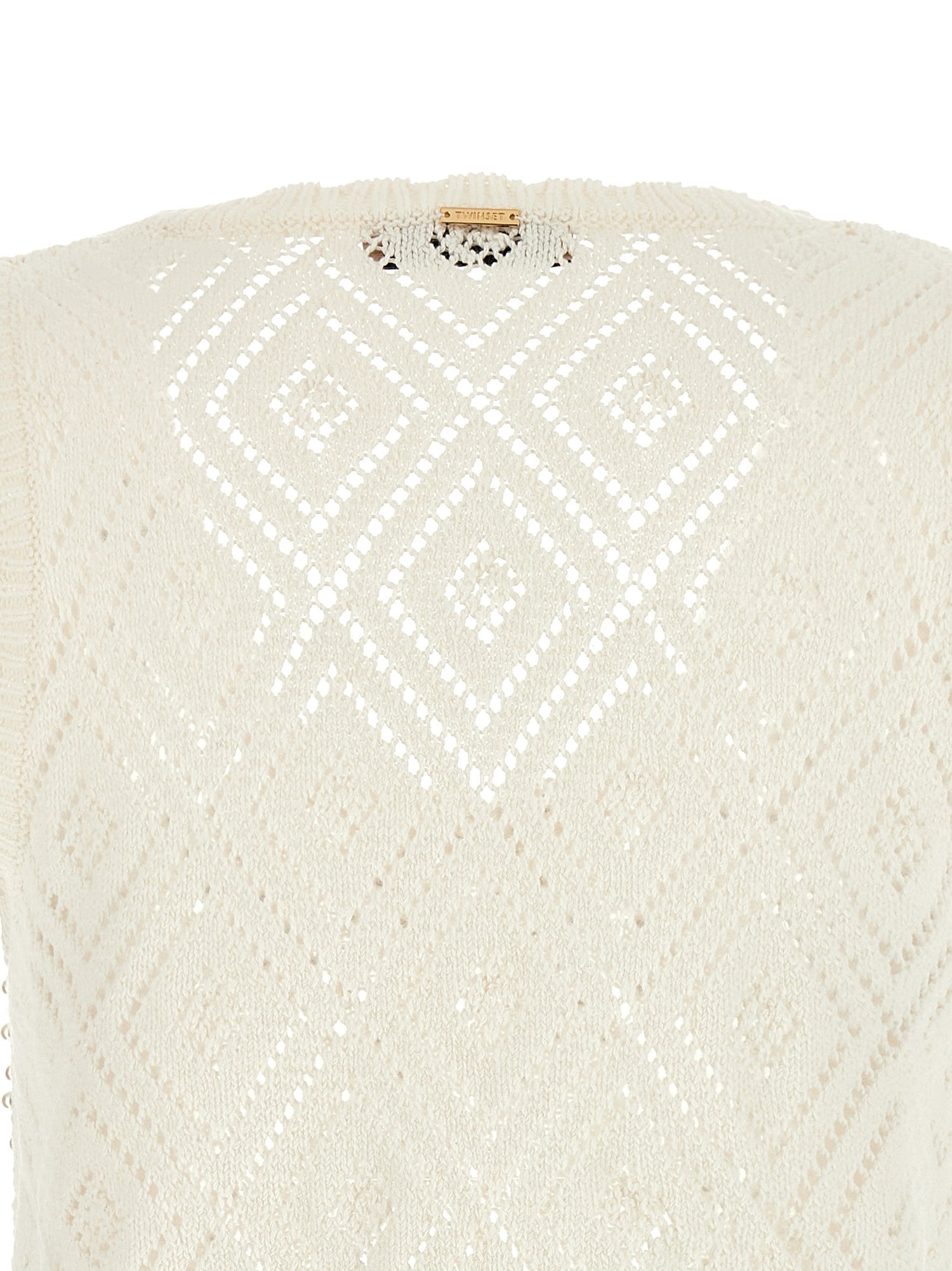 Twin Set Pearl Top