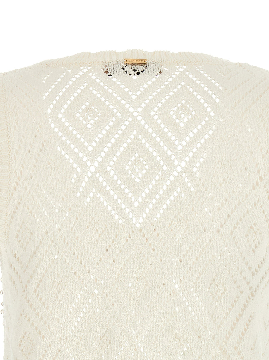 Twin Set Pearl Top