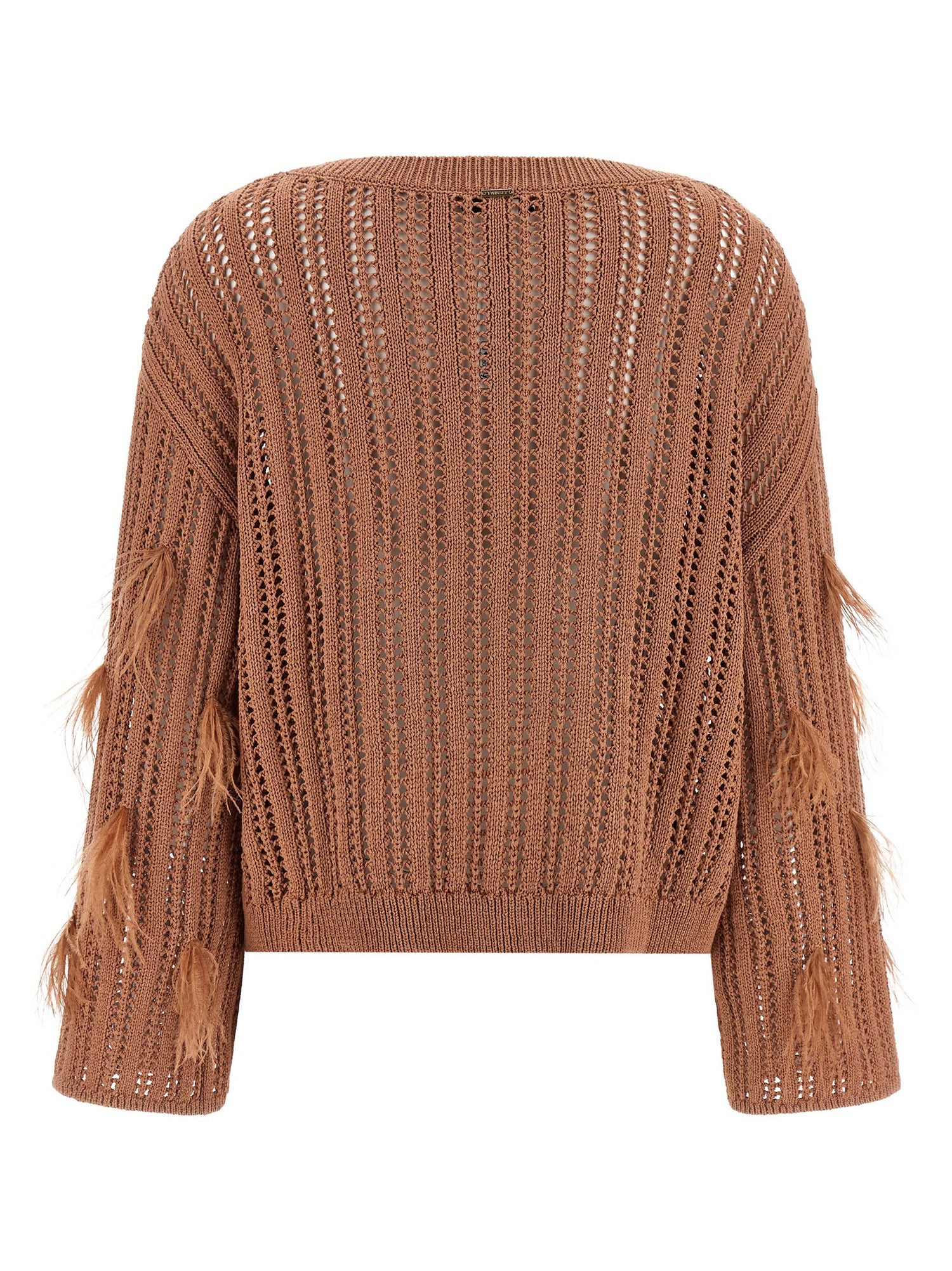 Twin Set Ostrich Feather Sweater