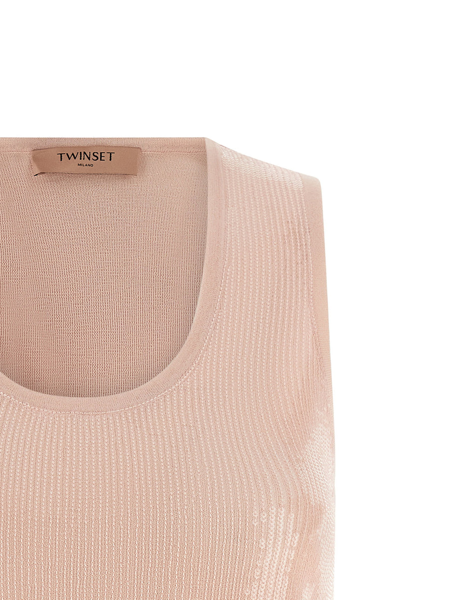 Twin Set Sequin Top