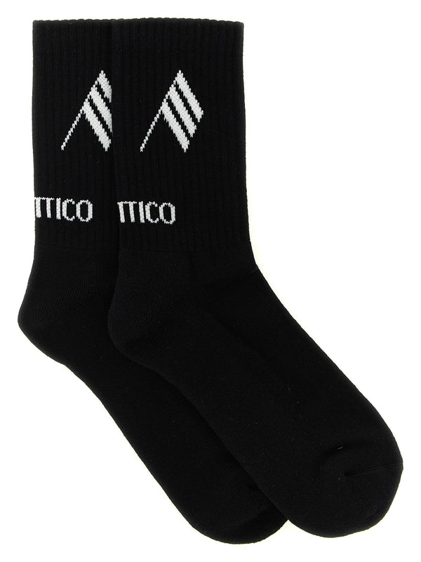 The Attico Logo Intarsia Socks
