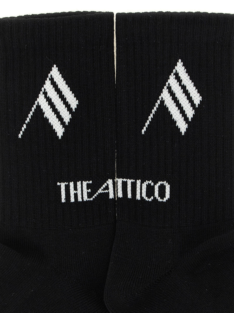 The Attico Logo Intarsia Socks