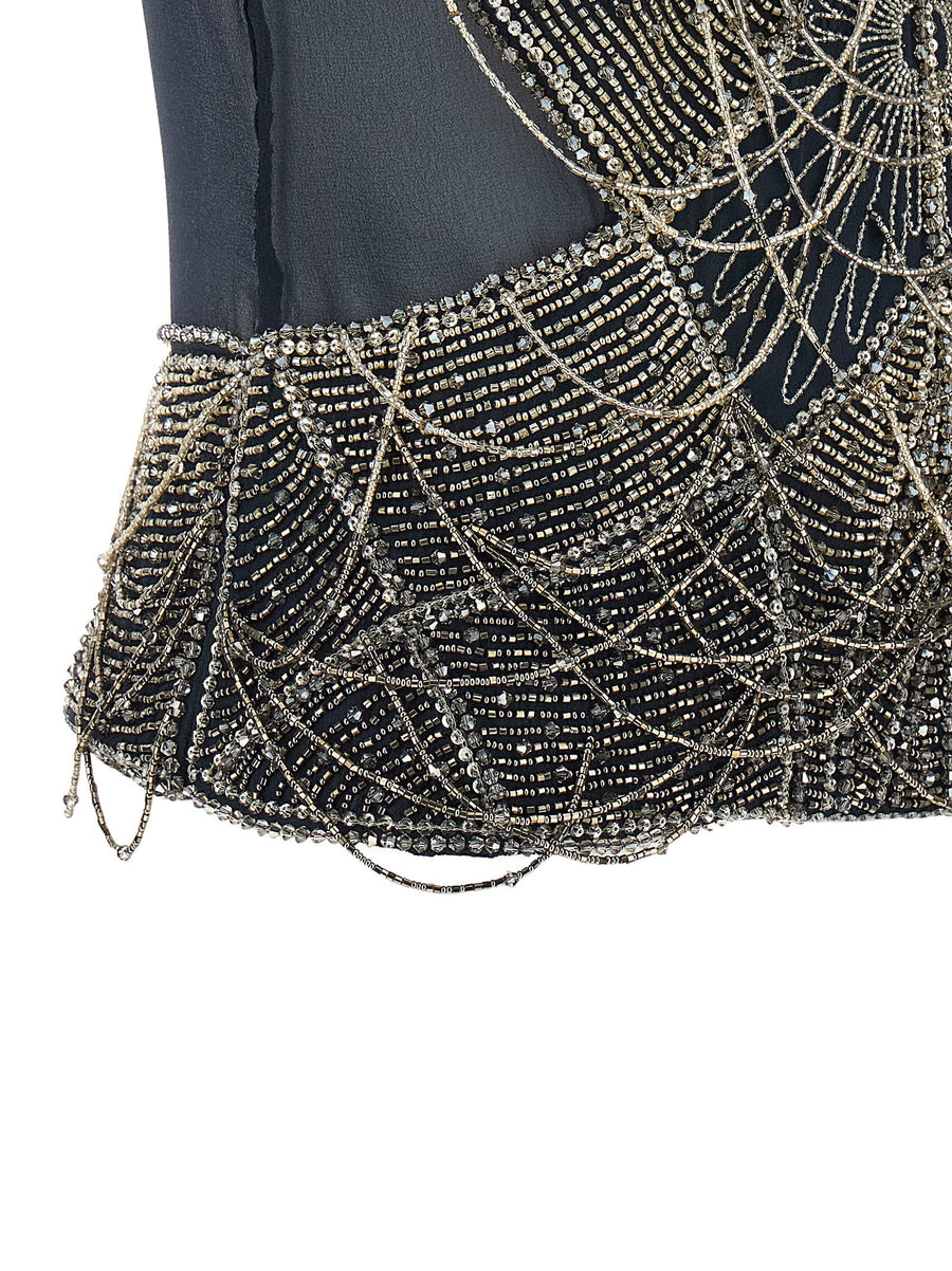 The Attico Jewel Embroidery Top