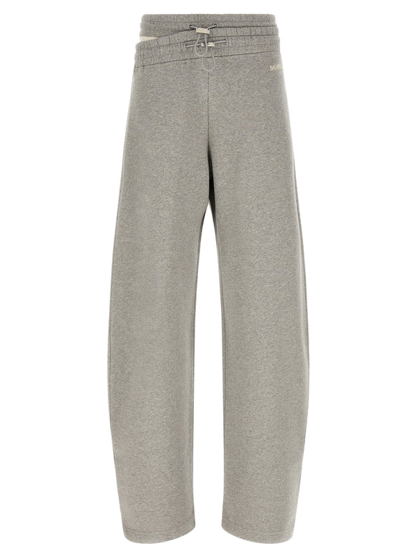 The Attico Asymmetrical Double Waist Trousers