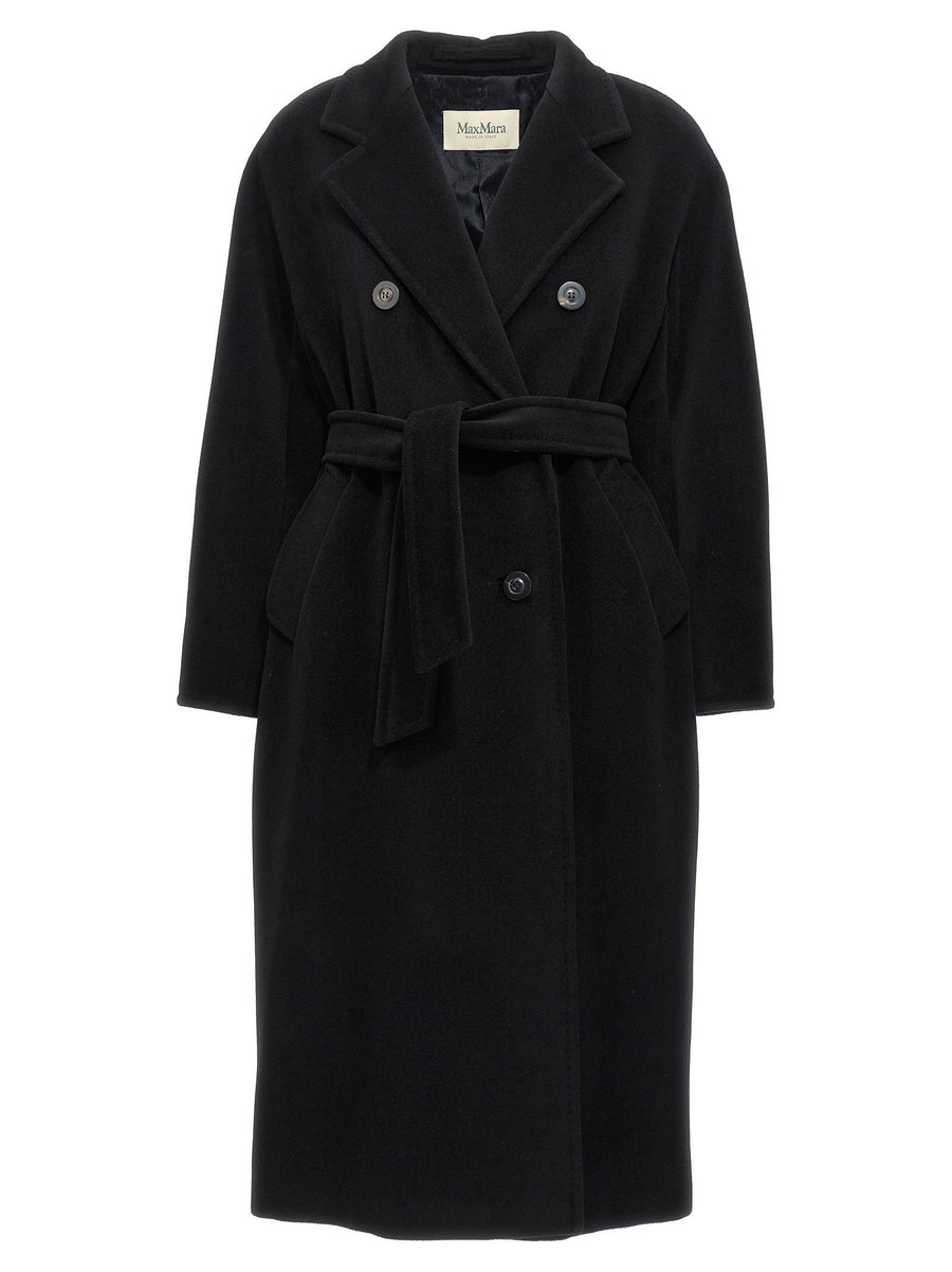 Max Mara Madame Icon Coat 101801 Black Virgin Wool Cashmere