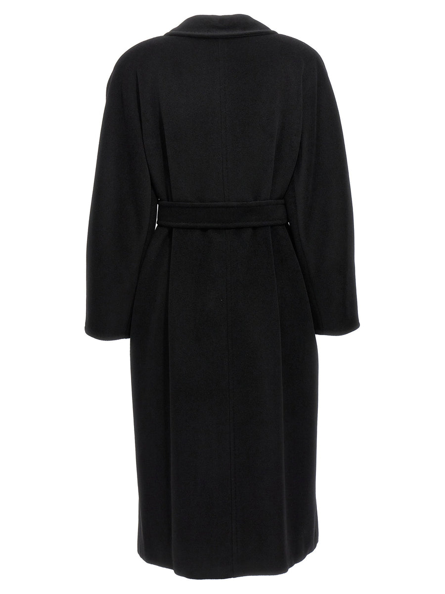 Max Mara Madame Icon Coat 101801 Black Virgin Wool Cashmere