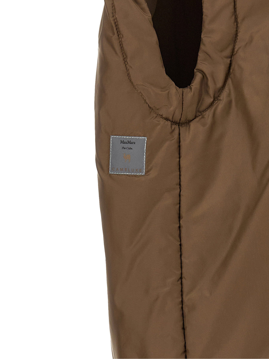 Max Mara The Cube Mtcambra Vest Water Repellent Canvas Matte Finish Oversized