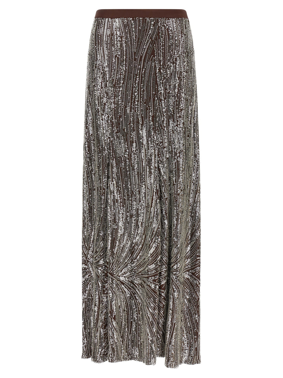 Paco Rabanne Sequin And Pearl Skirt