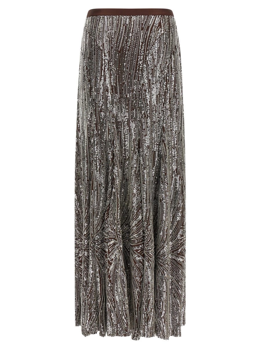 Paco Rabanne Sequin And Pearl Skirt