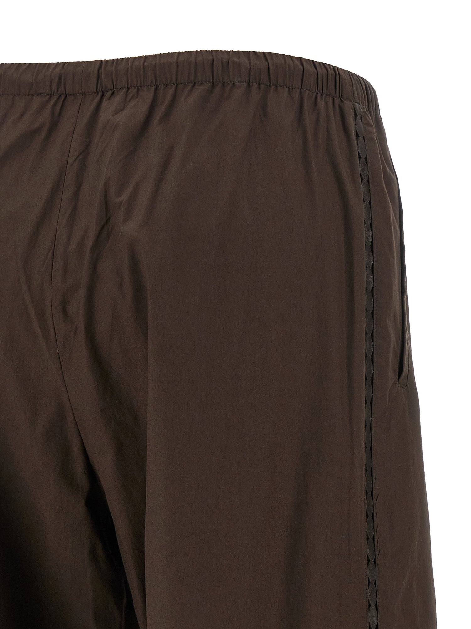 Yves Salomon Leather Insert Pants