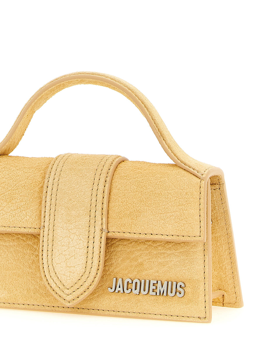 Jacquemus Le Bambino Handbag Yellow Cow Leather Top Handle