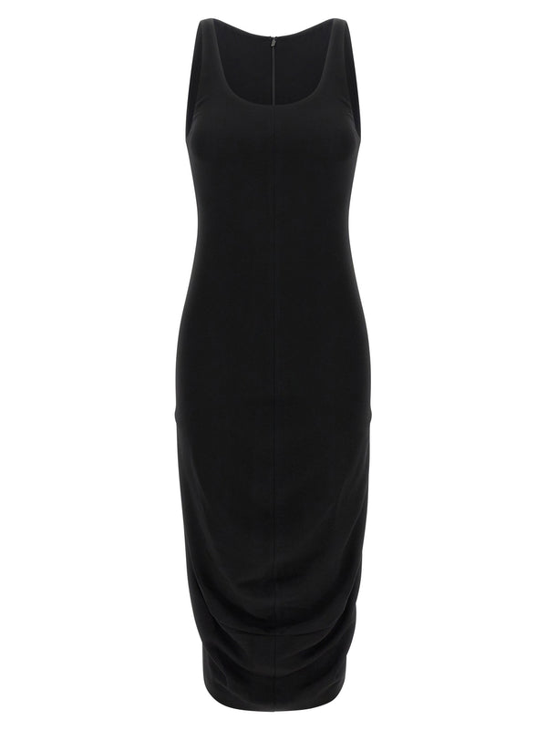 Jacquemus La Robe Regata Black Midi Dress Slim Fit