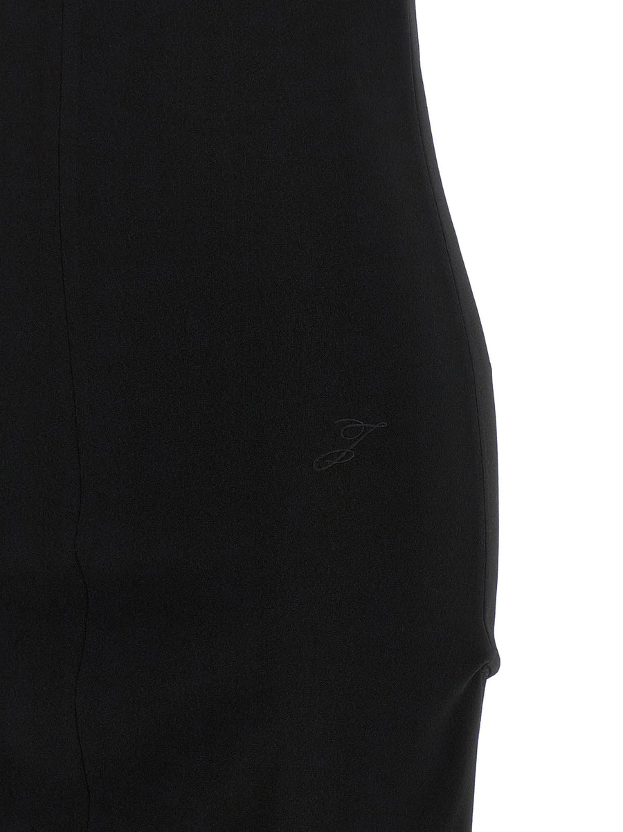 Jacquemus La Robe Regata Black Midi Dress Slim Fit