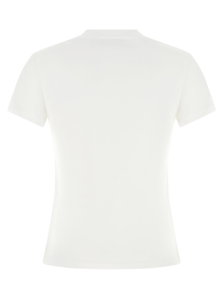 Off White Logo Embroidery T-shirt