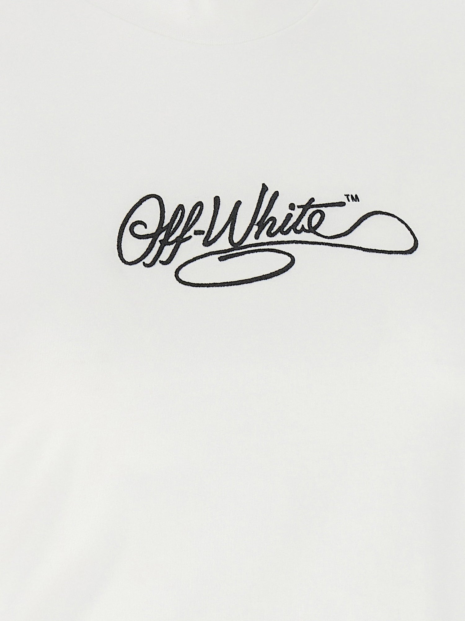 Off White Logo Embroidery T-shirt