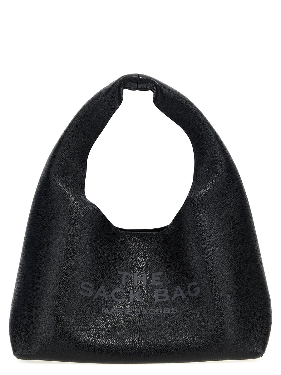 Marc Jacobs The Sack Shoulder Bag Luxurious Full Grain Leather Magnetic Closure Removable Leather Clutch For Women