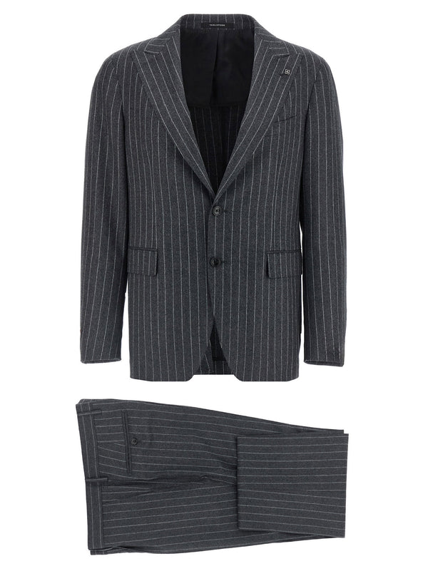 Tagliatore Pinstriped Dress