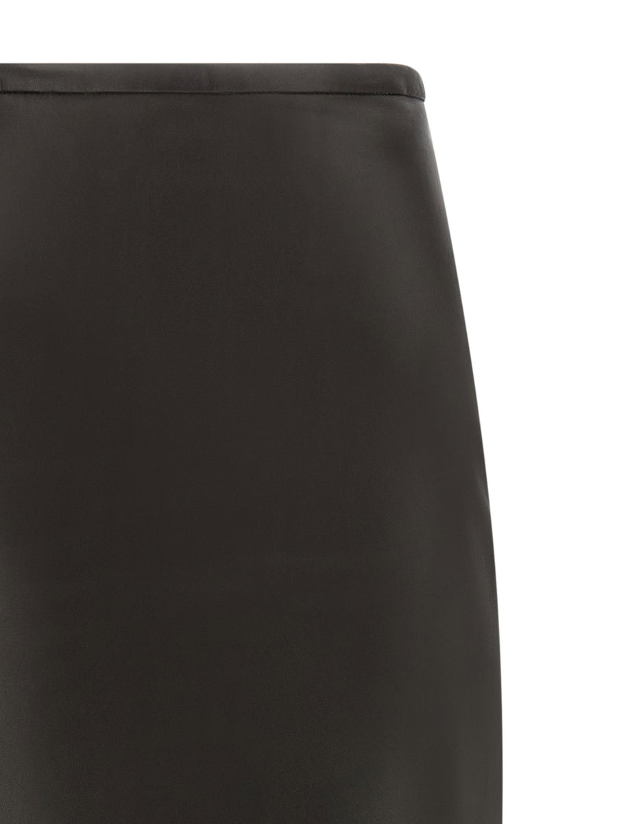 Co Leather Pencil Skirt Black Lambskin High Waist Slim Fit