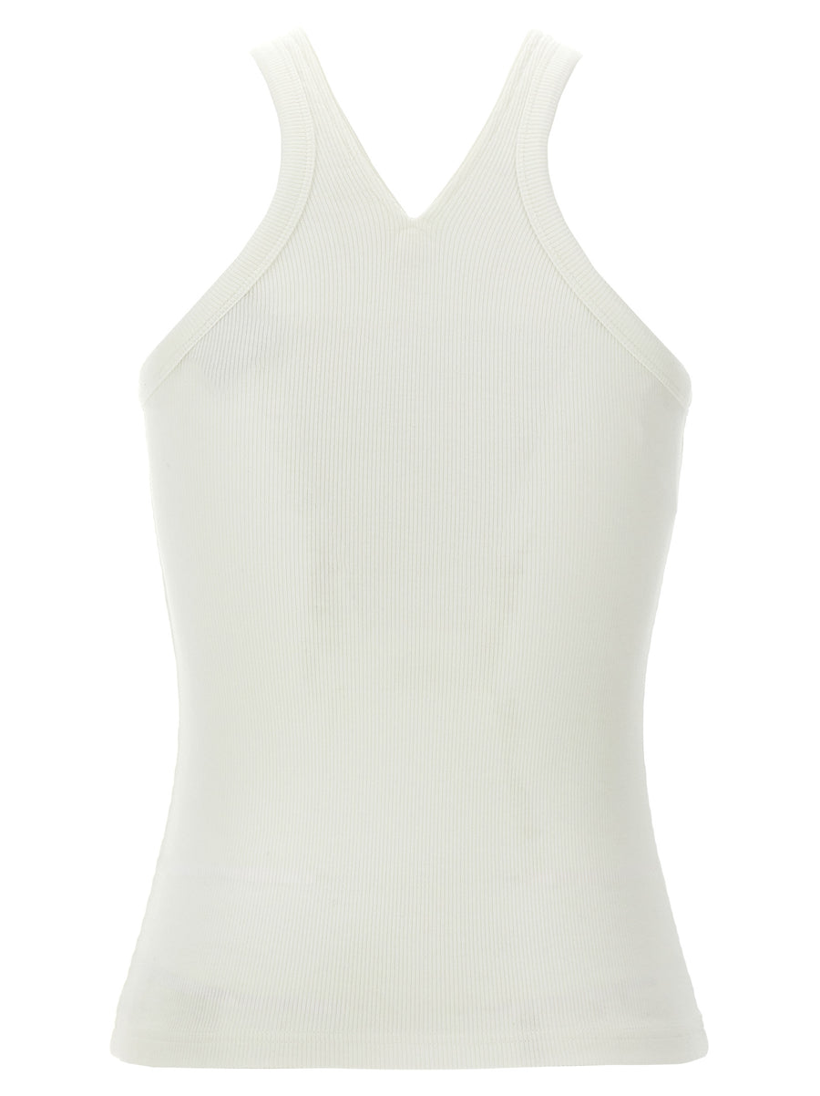 Courreges Criss Cross 90s Tank Top Ribbed Cotton Chic Women