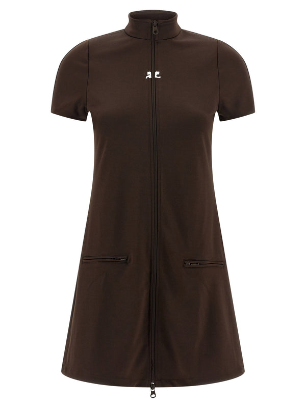 Courreges Interlock Tracksuit Mini Dress