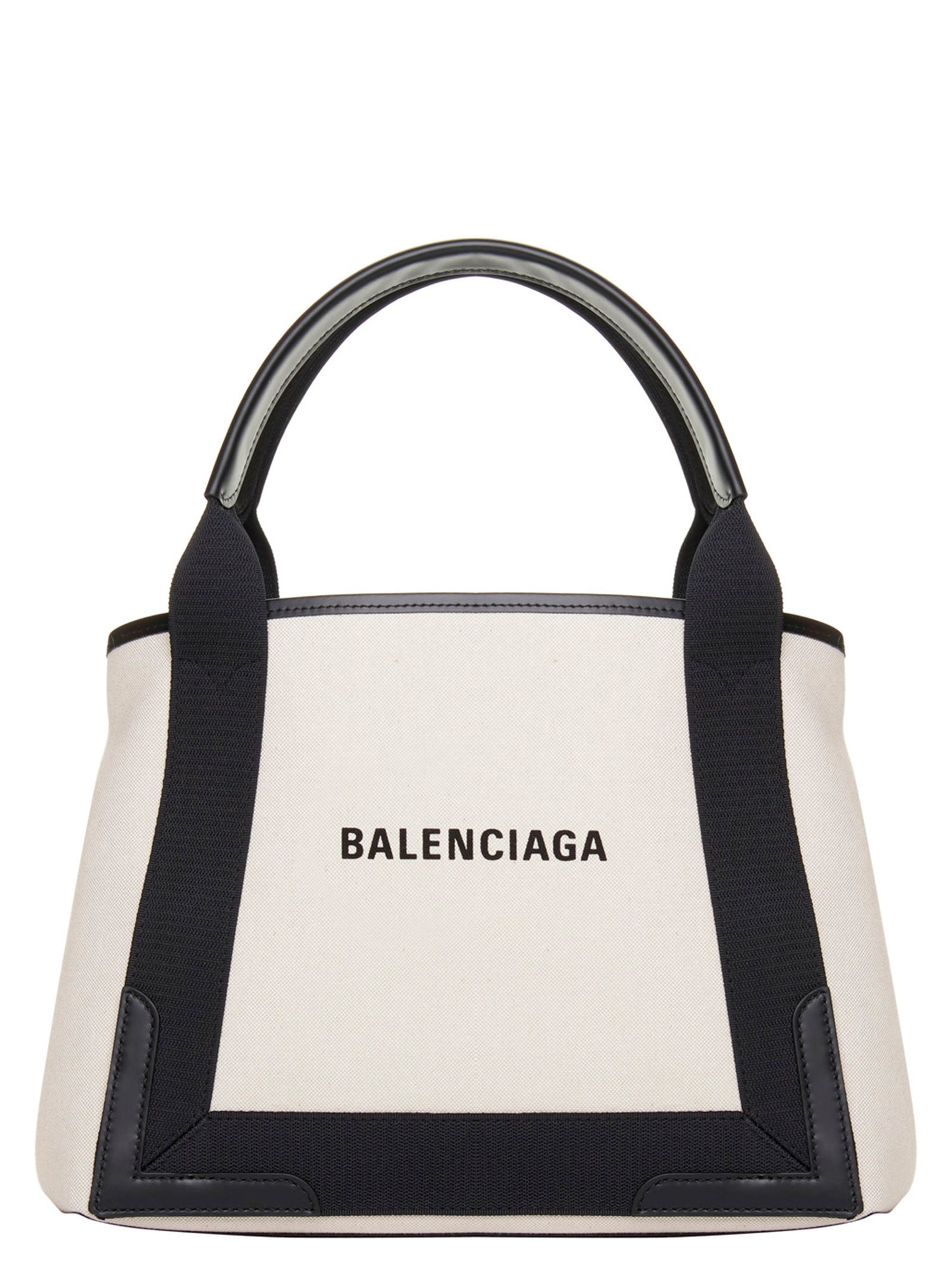 Balenciaga Navy Cabas Small Shopping Bag