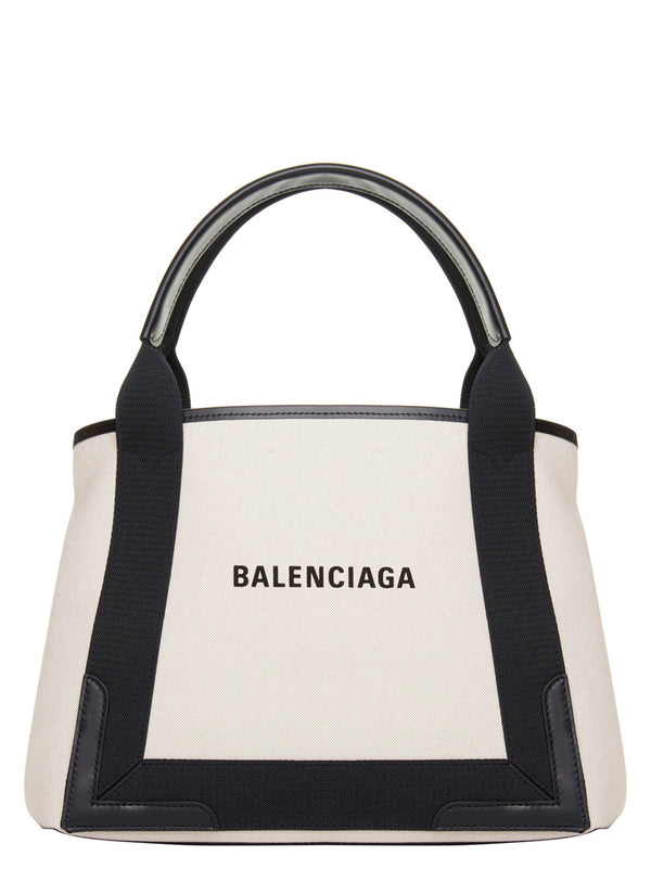 Balenciaga Navy Cabas Small Shopping Bag