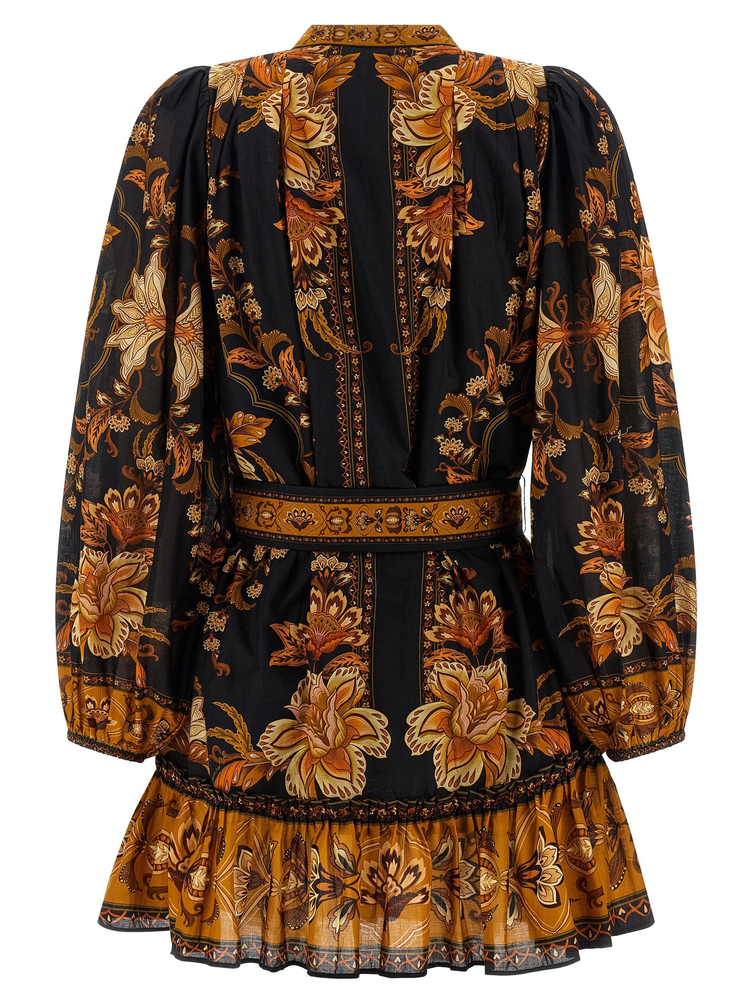 Farm Rio Majestic Garden Black Dress